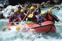 Rafting trip on Soca river